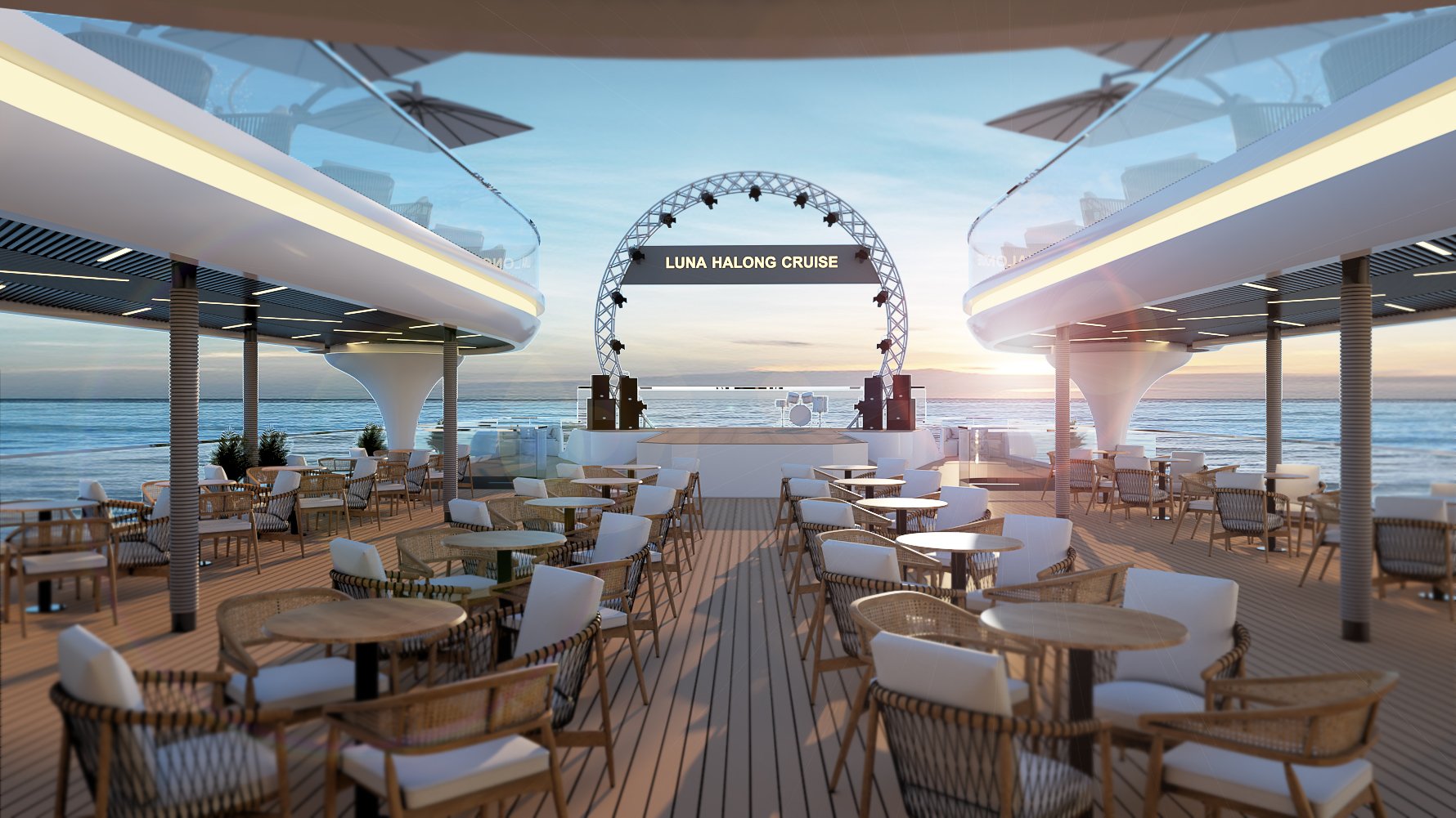 Luna Hạ Long Cruise du thuyền cao cấp lớn nhất Vịnh Hạ Long