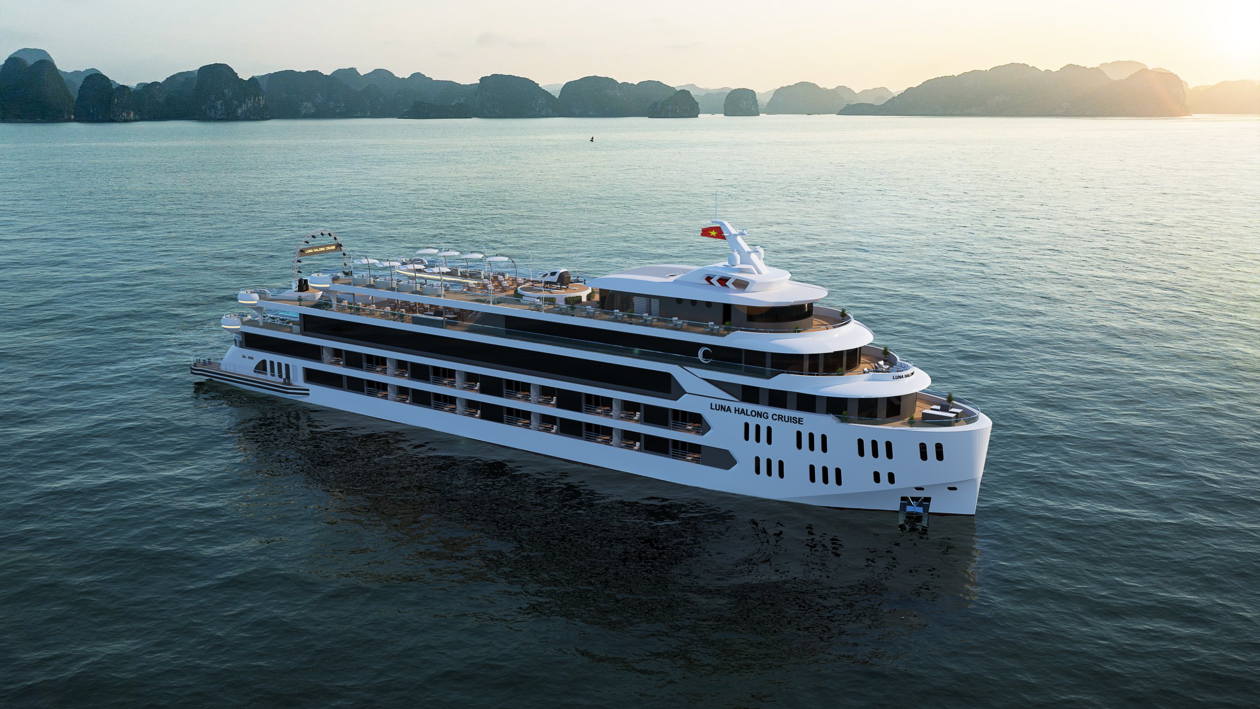 Luna Hạ Long Cruise du thuyền cao cấp lớn nhất Vịnh Hạ Long